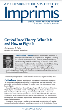 Claim your <em>Imprimis</em> 10-pack of “Critical Race Theory: What It Is and How to Fight It” by Christopher F. Rufo and oppose CRT and other ideas destructive of liberty.