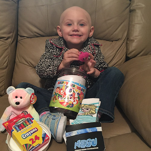 Thank you for helping bring joy to courageous kids like Raeleigh!