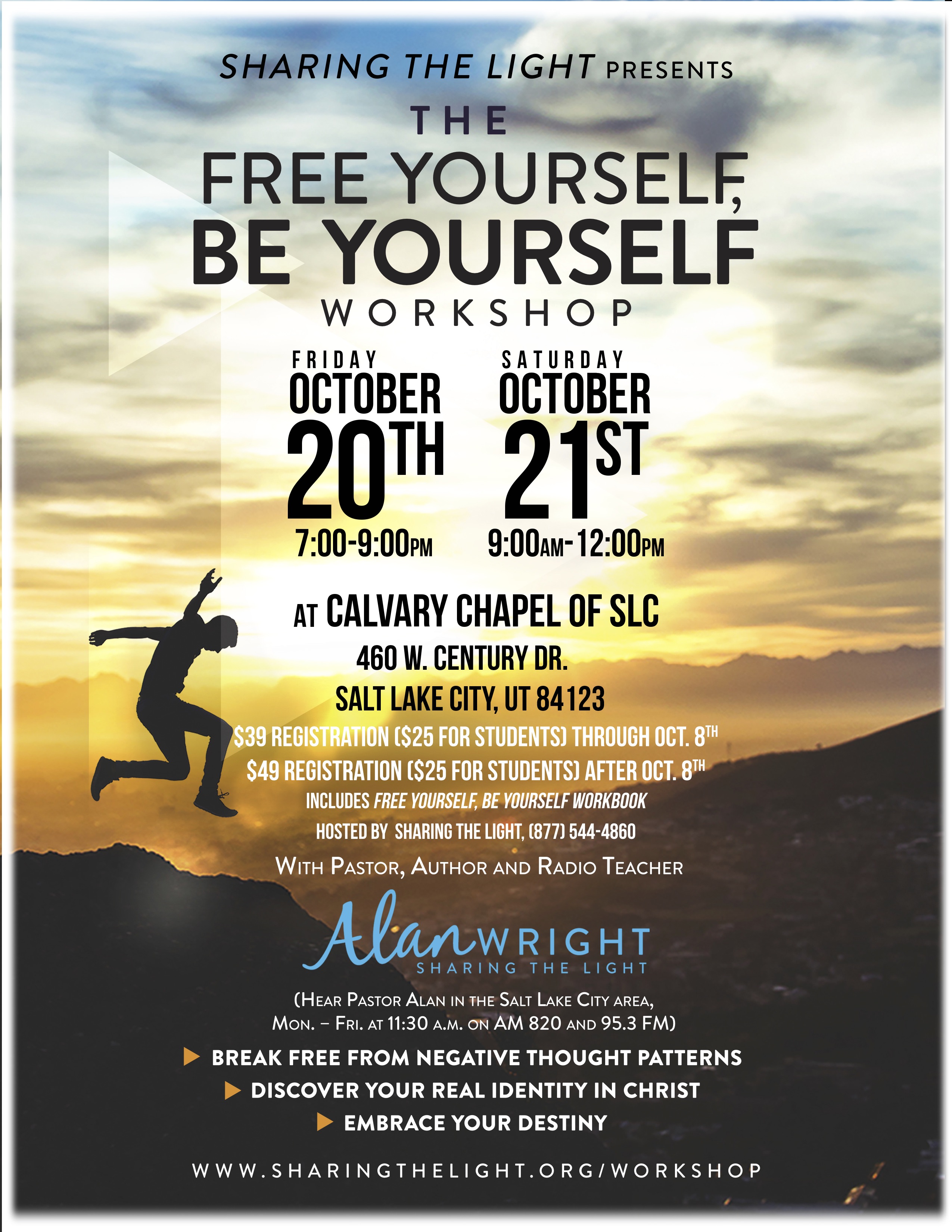 REGISTRATION: Free Yourself, Be Yourself Workshop (Salt Lake City, Utah)